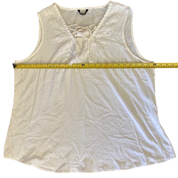 Bloomchic Lace Up Tassel Front Tank Top Size 18/20 NEW - Picture 4 of 4
